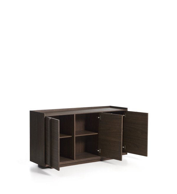 Комод Onix с отделкой из орехового шпона темного цвета, 150 x 80 см