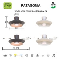 9520 Люстра потолочная-вентилятор PATAGONIA