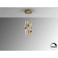 Люстра Twist 3L золотая