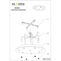 9366+9235 (8L) Подвесная люстра MANTRA BOOMERANG