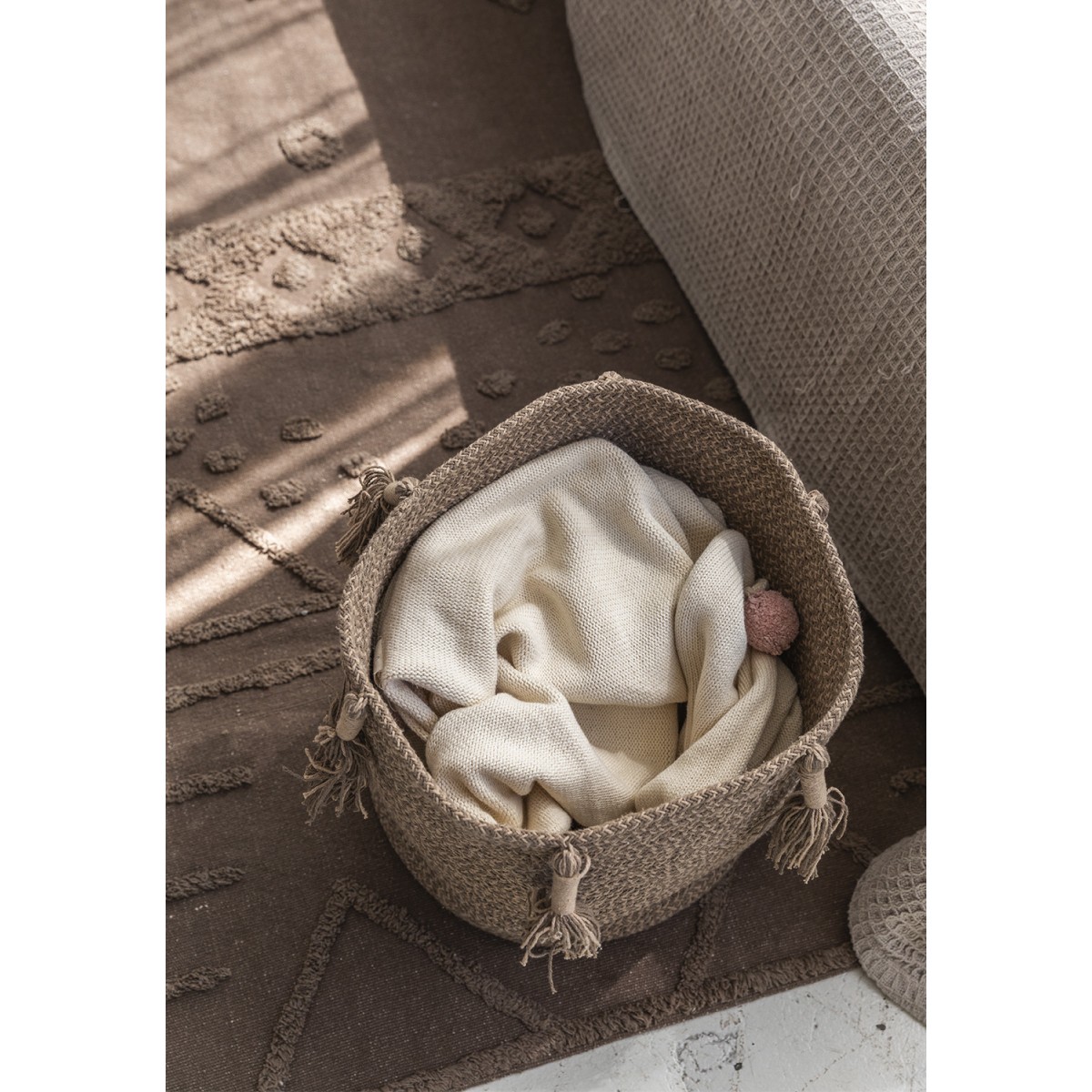 Корзина Древесный коричневая 30*30