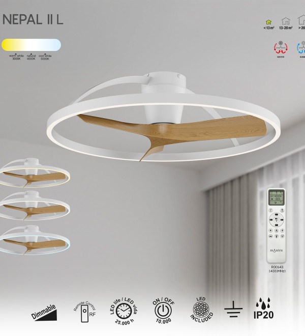 9486 Люстра потолочная-вентилятор NEPAL II