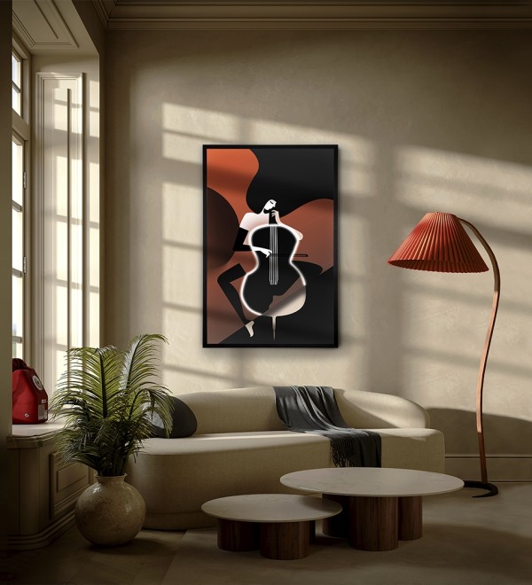 Картина Violonchelo LED 80X120