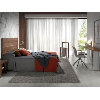 Вращающийся стул 4105/F3251A с тканевой обивкой и ножками из черной стали