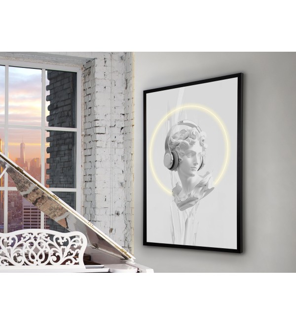 Картина Busto белый LED 80X120