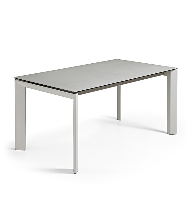 Стол Atta160 (220) x90 серый керамика