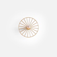 Бра Wheel 30 см золотой + цоколь 5 см золотой