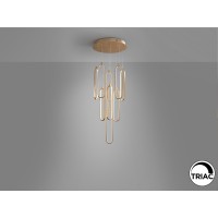 Люстра Colette 9L розовое золото