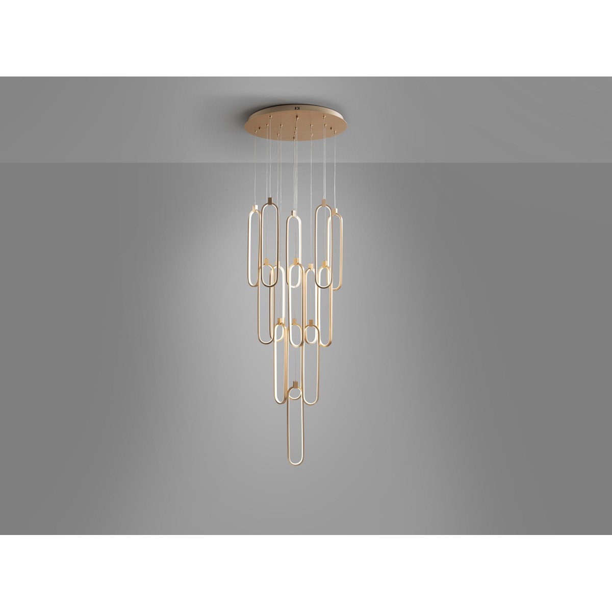 Люстра Colette 14L розовое золото DIM