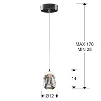 Подвесной светильник Rocio LED 1L хром