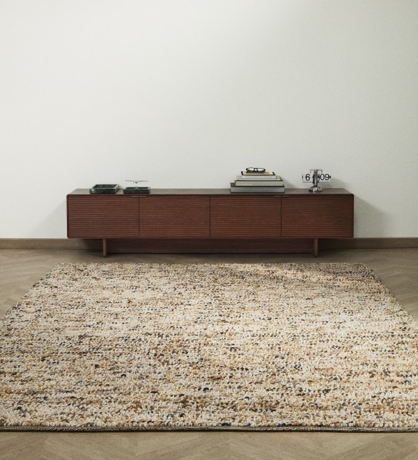 Разноцветный ковер Elanis из шерсти букле 160 x 230см