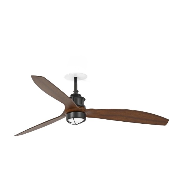 Встраиваемый вентилятор JUST FAN M, черный/ореховый, 3000K, TUYA