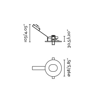 NIVA Встраиваемый светильник ORIENTABLE IP65 белый 1xGU10 MR16