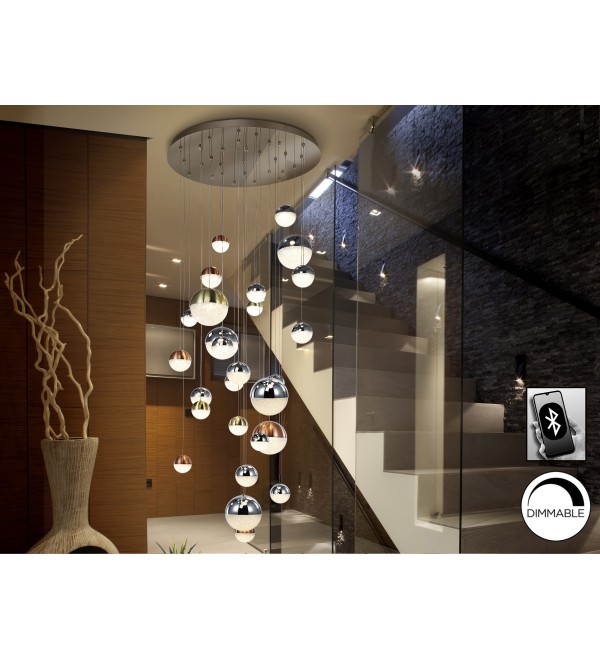 Подвесной светильник Sphere LED 27L Ø80 DIM BLUETOOTH цветной