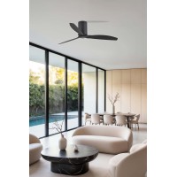 Потолочный вентилятор Mini Tube Fan LED мат. черный