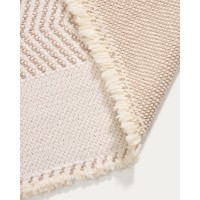 Коврик для ванной Bina из 100% хлопкового жаккарда цвета экрю 50 x 70 см