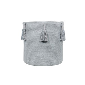 Корзина Древесный жемчужно-голубая 30*30