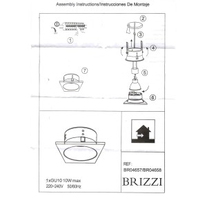 BR04658 Встраиваемый светильник LUANCO