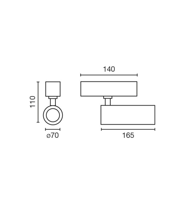 Трековый светильник NESO HOLE-20W 2700K 18 GRADOS белый CASAMBI