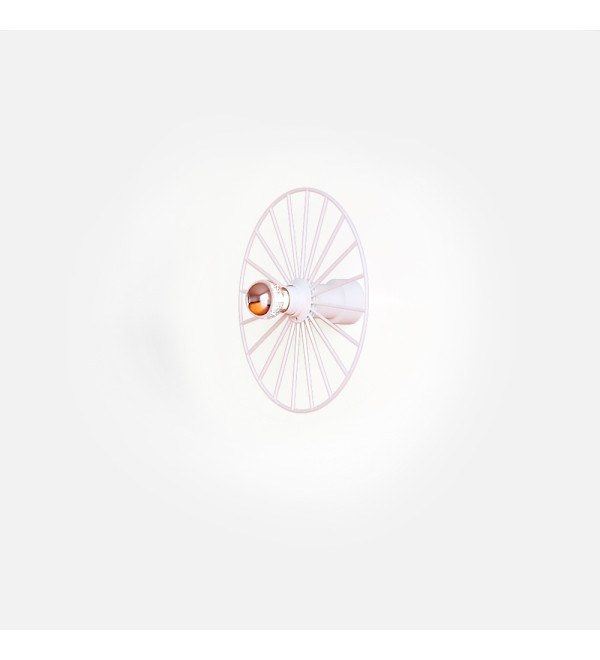 Бра Wheel 30 см белый + цоколь 5 см белый