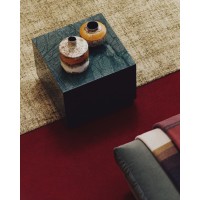 Приставной столик Sorein из черного мрамора 50 x 50 см