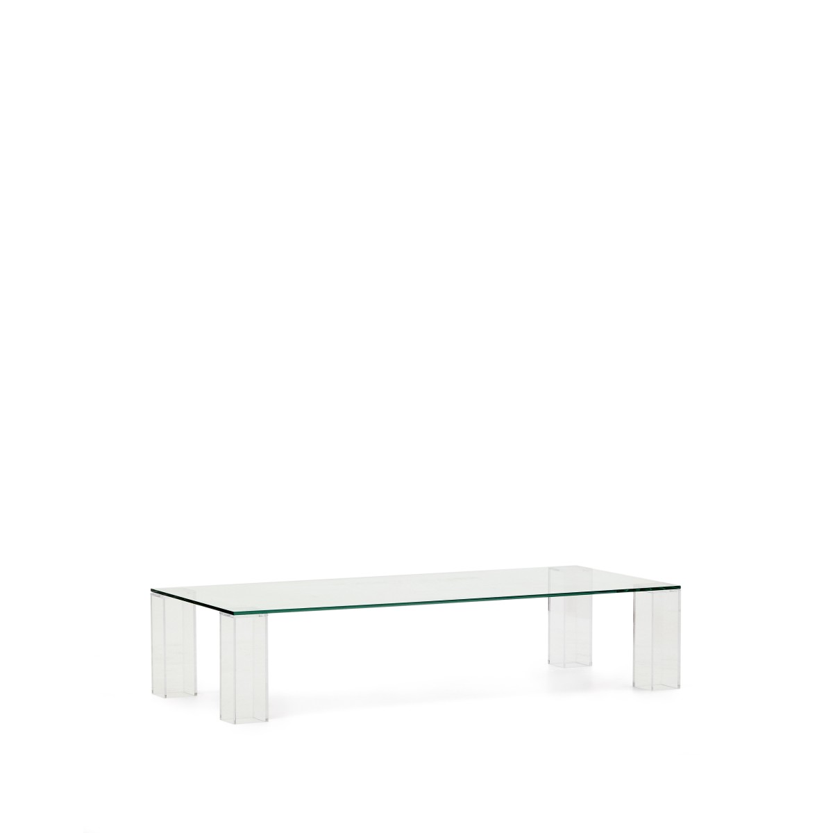 Журнальный столик Adularia из стекла прозрачного цвета 140 x 60