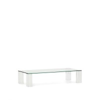 Журнальный столик Adularia из стекла прозрачного цвета 140 x 60