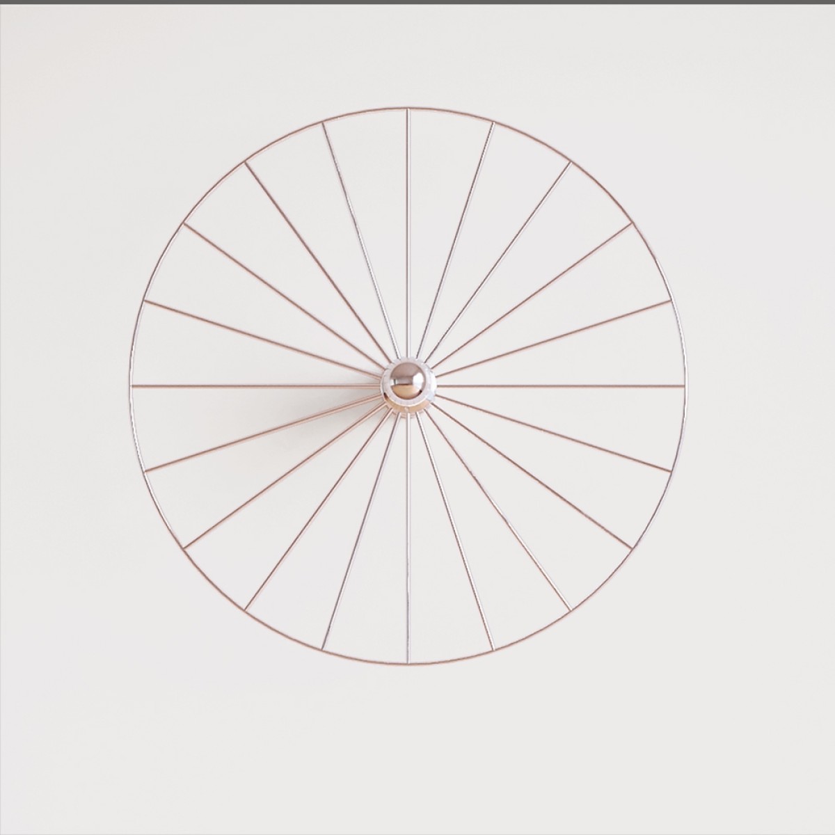 Бра Wheel 60 см хром + цоколь 15 см хром