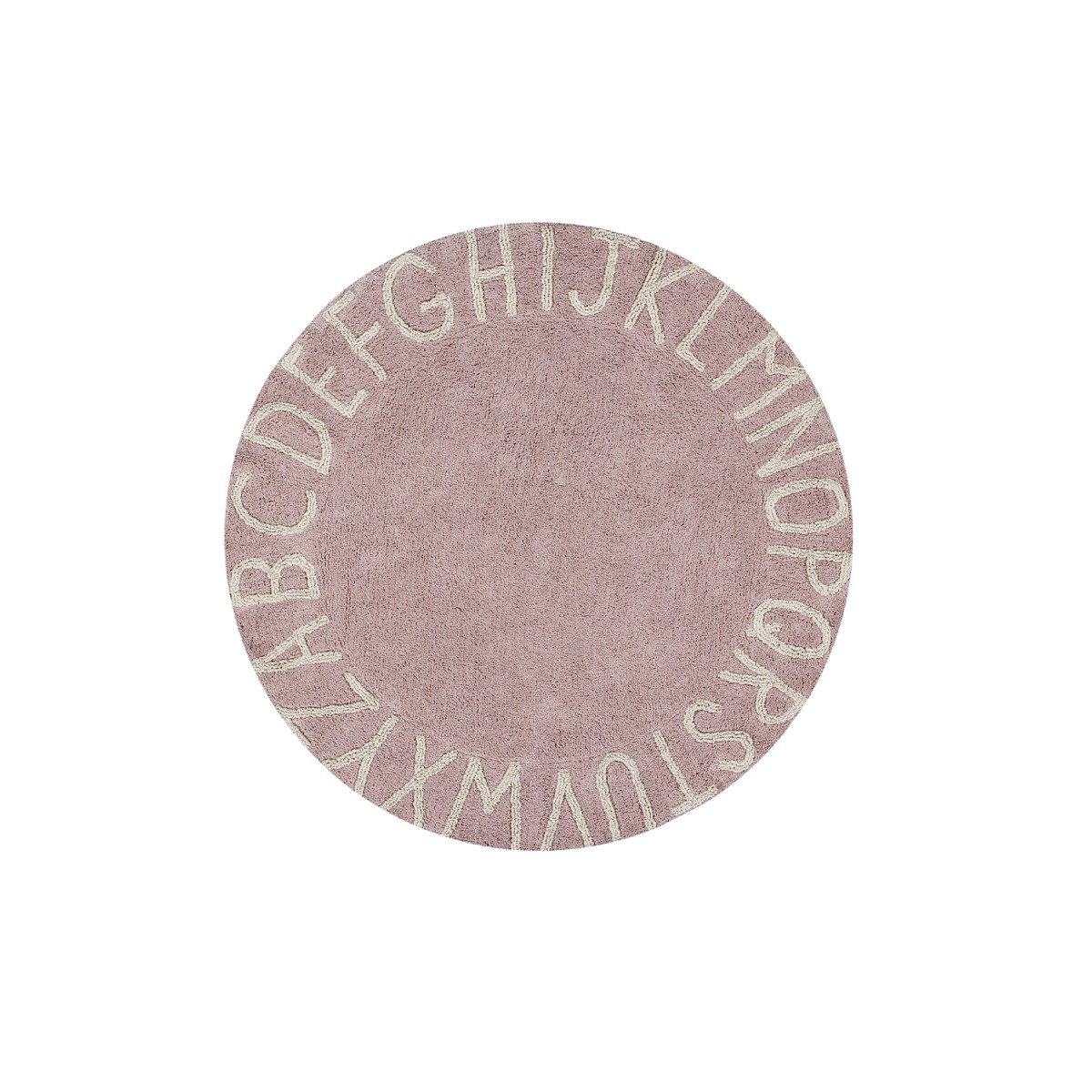 Ковер круглый Алфавит Round ABC (розовый) 150D