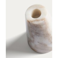Подсвечник Trevia из мрамора цвета слоновой кости, 8 см