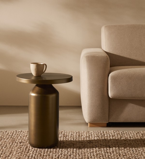 Liuva Металлический медный приставной столик Ø 40,5 см