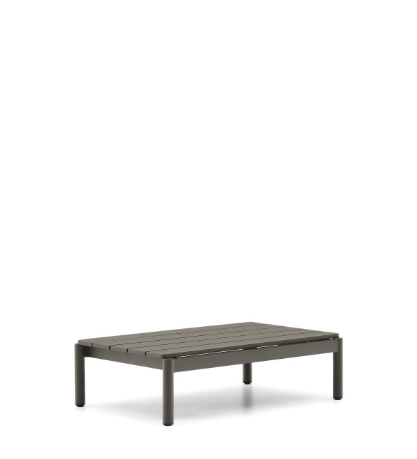 Журнальный столик Sorells из зеленого алюминия 57 x 91 см
