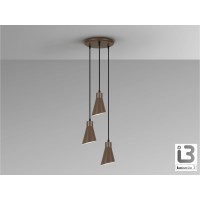 Bera Люстра 3L коричневый