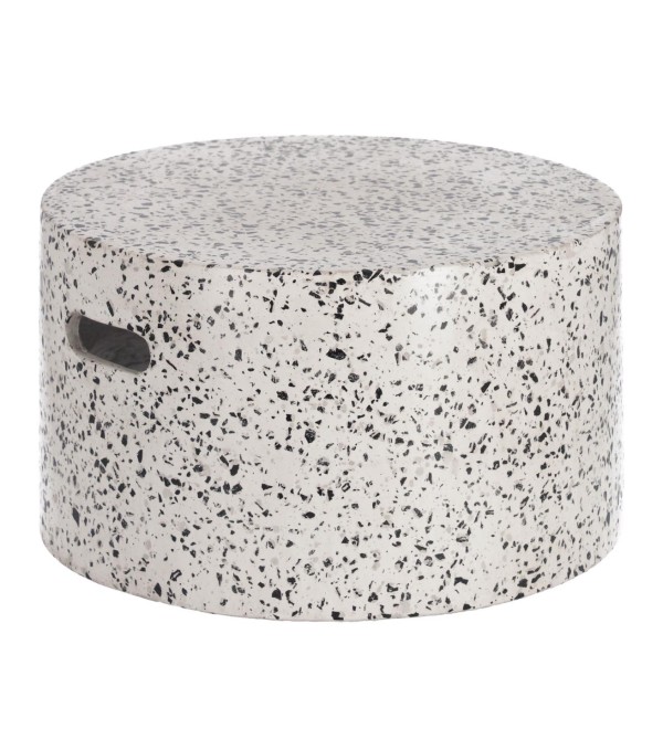 Журнальный столик Jenell terrazzo белый, Ø 52 см