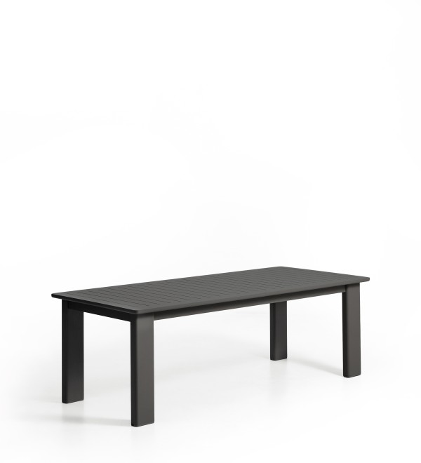 Раздвижной уличный стол Livorno из графитового алюминия, 233(350) x 100 см