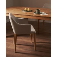 Стол Indra 140 (220) x90 дубовый