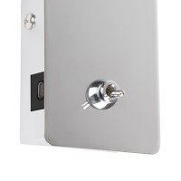 JULIET USB C Chrome настенная лампа с ридером LED 3W 3000K