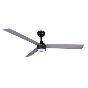 Потолочный вентилятор CRUISER XL Ш1600mm черный 3 P алюминий 18W LED CCT DIM