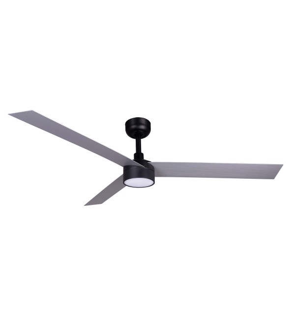 Потолочный вентилятор CRUISER XL Ш1600mm черный 3 P алюминий 18W LED CCT DIM