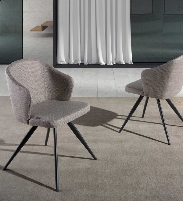 Стул F3208-GRIS /4057 черные ножки