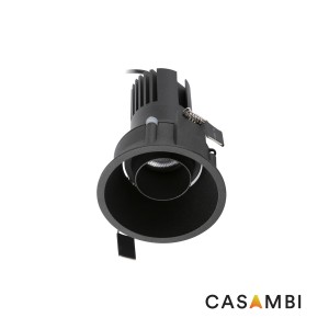 Встраиваемый светильник TULIPA DOWN ORI 15W 4000K CRI90 50° черный CASAMBI