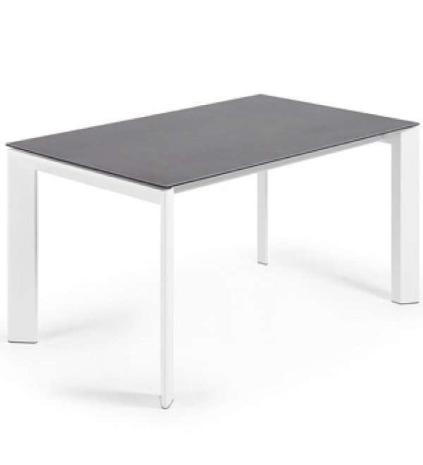 Стол Atta 140 (200) x90 белый керамический
