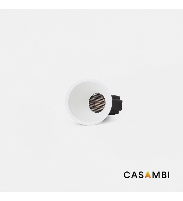 Белый встраиваемый даунлайт Tulipa асимметричный 10W 24° 3000K CRI90 Casambi