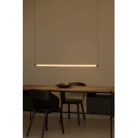 Подвесной светильник LUMINA 1200 1L COLGANTE HORIZ черный LED 24W 2200K