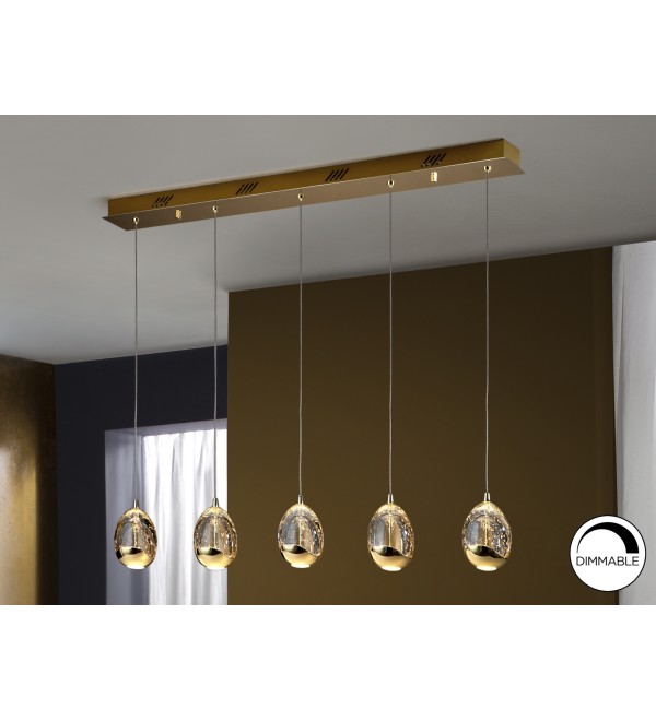 Подвесной светильник Rocio LED 5L золотой