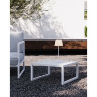 Comova Столик для улицы из белого алюминия 60 x 60 см