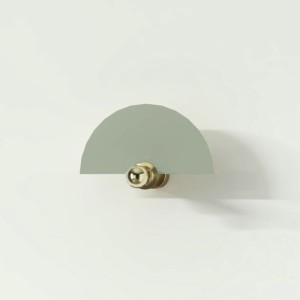 Бра Haban 25 см + цоколь 5 см Цвет Shiny Gold; Verde Mole