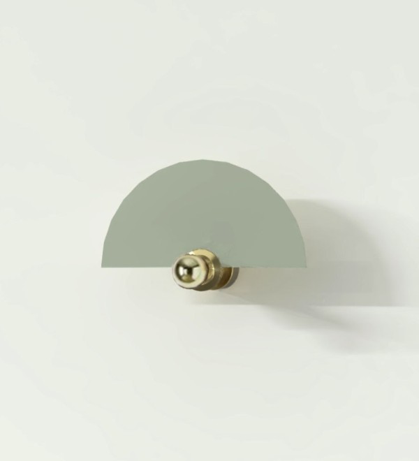 Бра Haban 25 см + цоколь 5 см Цвет Shiny Gold; Verde Mole