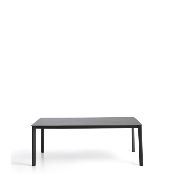 Уличный стол Anafi из спеченного камня и графитового алюминия 180 x 90см