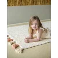 Хлопковый ковер Lillaland COLORFUL WHITE PINK 120*180